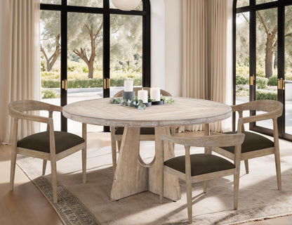 White Teak - Chair - Ivory White