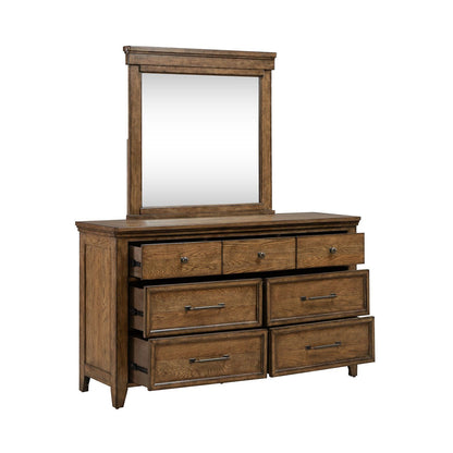 Carolina Park - Dresser & Mirror - Brown