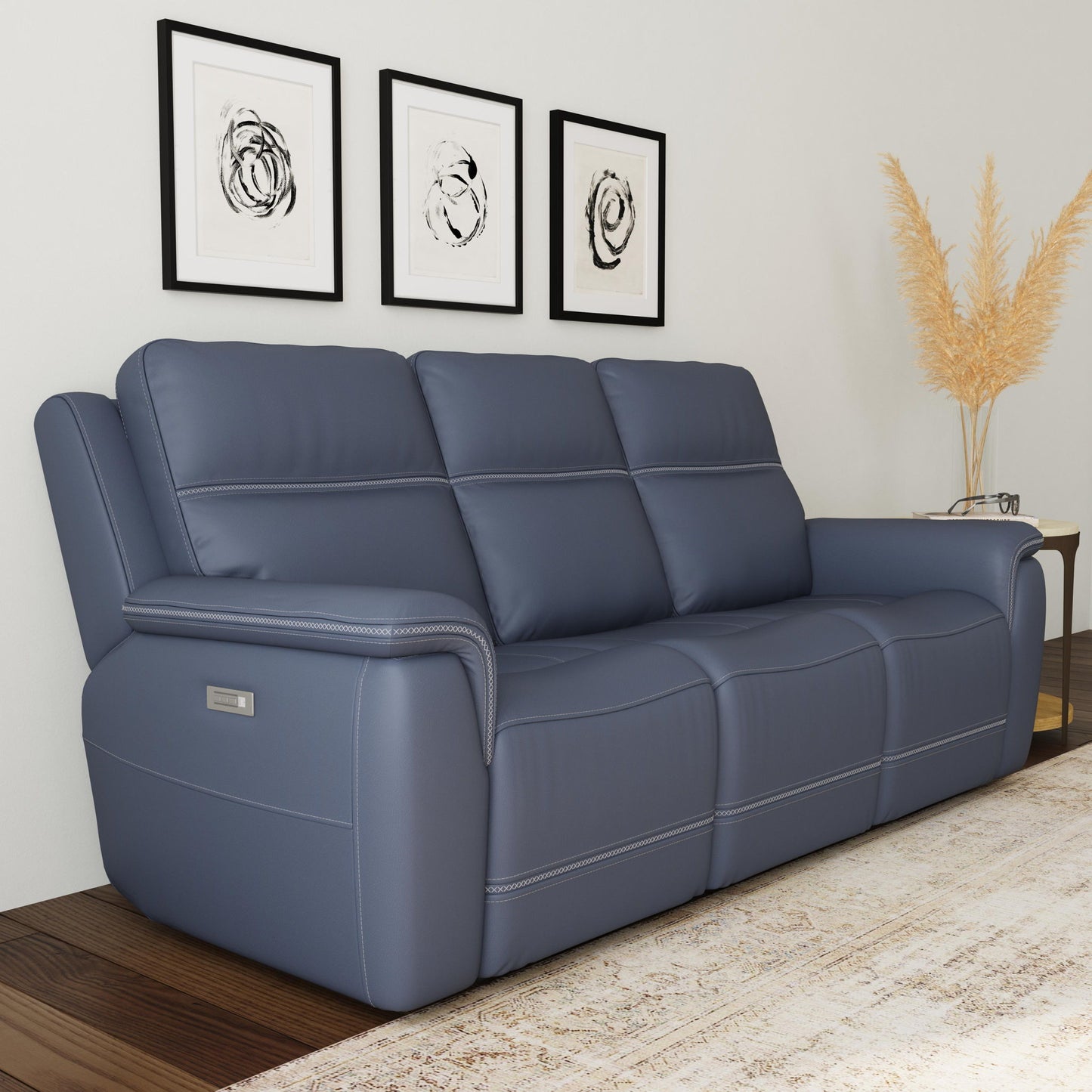 Sawyer - Power Reclining Sofa With Power Headrests & Lumbar
