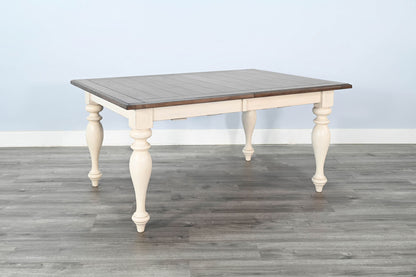 Carriage House - Pasadena Rectangular Dining Table With Extensions - Buckskin / Marble White