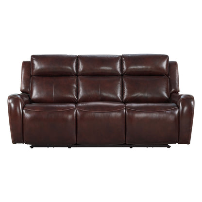 Wainwright - Dual-Power Sofa - Reddish Brown