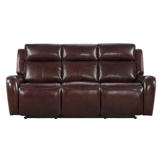 Wainwright - Dual-Power Sofa - Reddish Brown