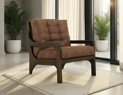Balam - Upholstered Armchair - Woodsy Brown