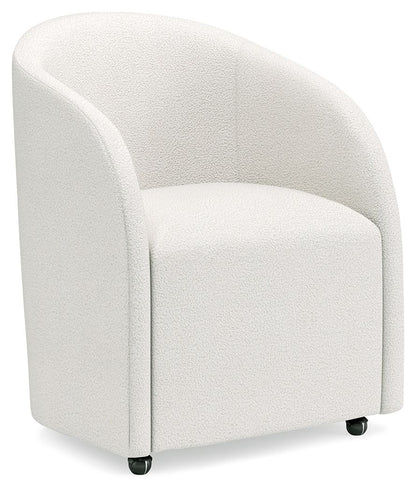 Korestone - 3 Pc. - Home Office Desk, Chair, Credenza - Warm Brown