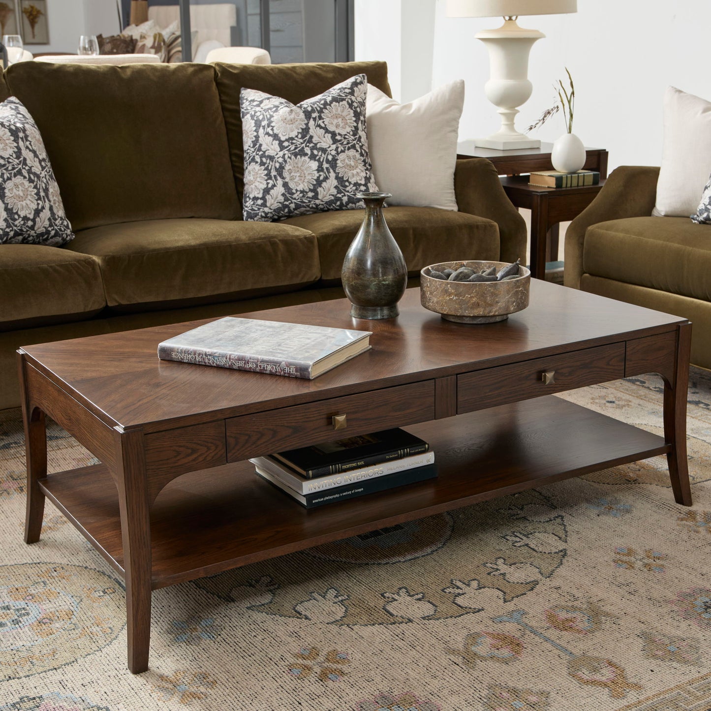 Sylvie - Rectangular Coffee Table - Dark Brown
