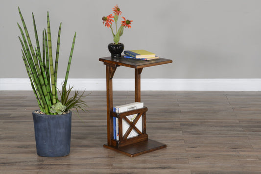 Savannah - Sofa Mate Table - Dark Brown