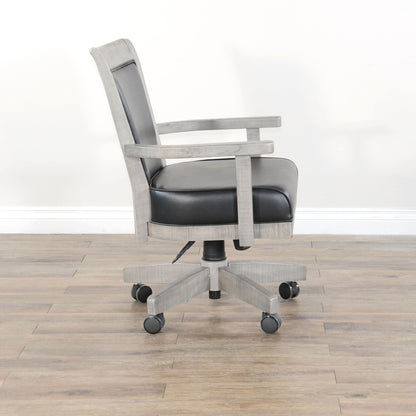 Alpine - Game Chair With Casters, Cushion Seat & Back - Gray