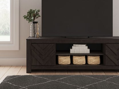 Cayboni - LG TV Stand With Fireplace Option