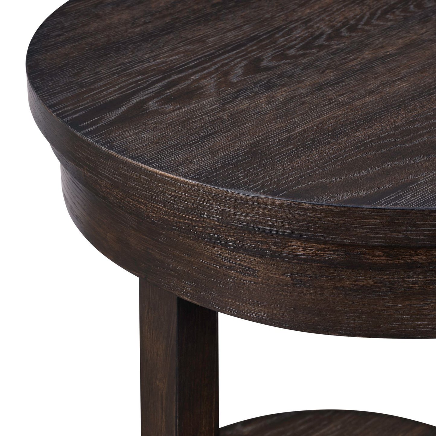 Weston - Round End Table - Peppercorn