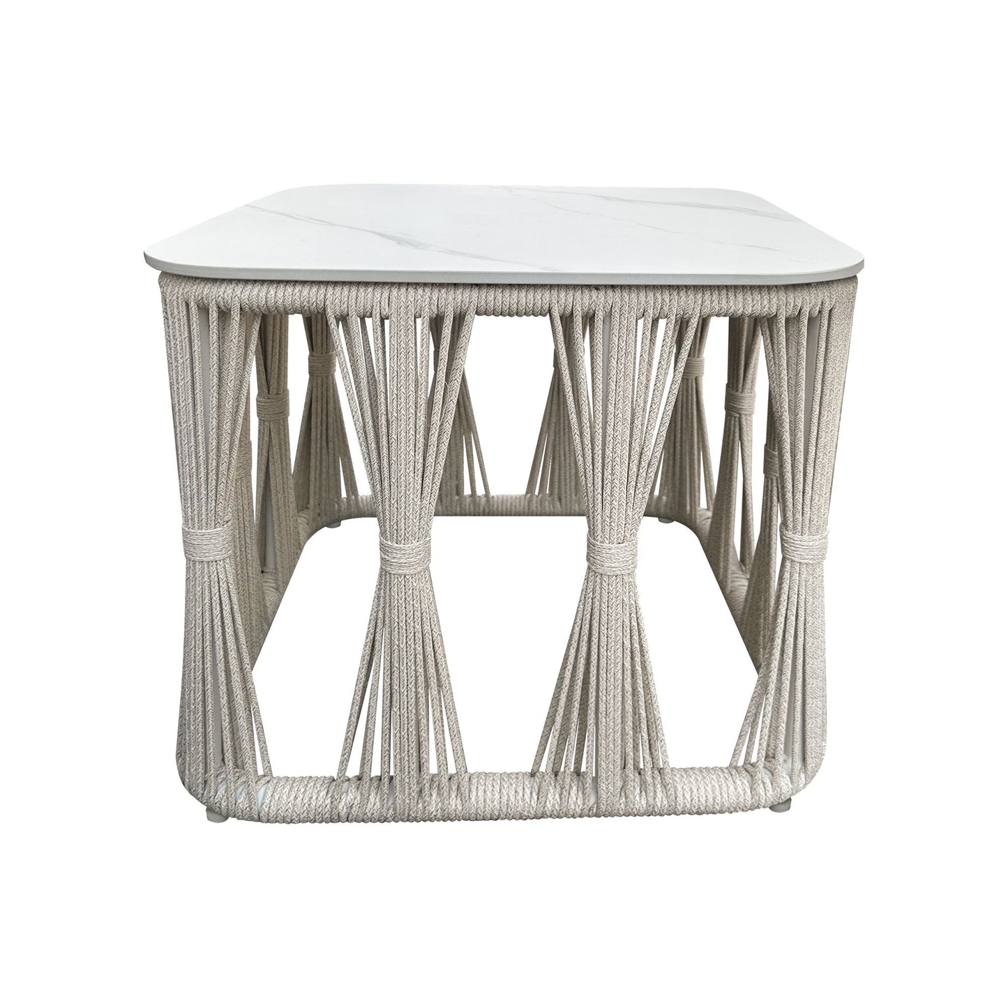 Alexa - Outdoor Seating Table With Stone Top