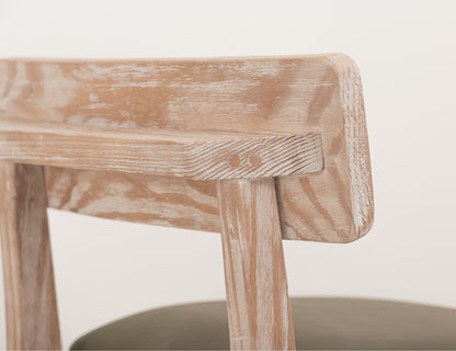 Balam - 24" Upholstered Barstool (Set of 2) - Light Brown