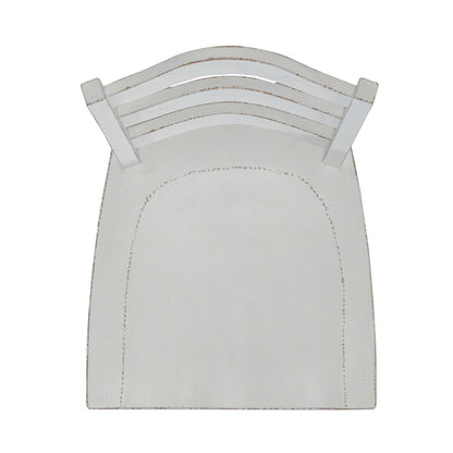 Magnolia Manor - Ladderback Swivel Bar Stool - White