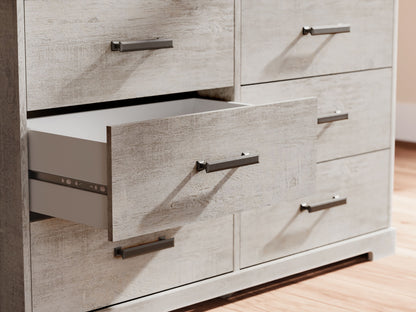 Shawburn - Gray - Six Drawer Dresser