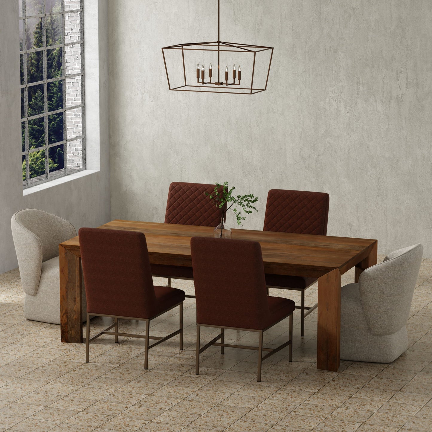 Crossings - Downtown Rectangular Dining Table - Amber