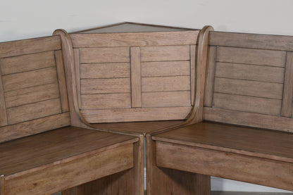 Doe Valley - Breakfast Nook Set - Dark Brown