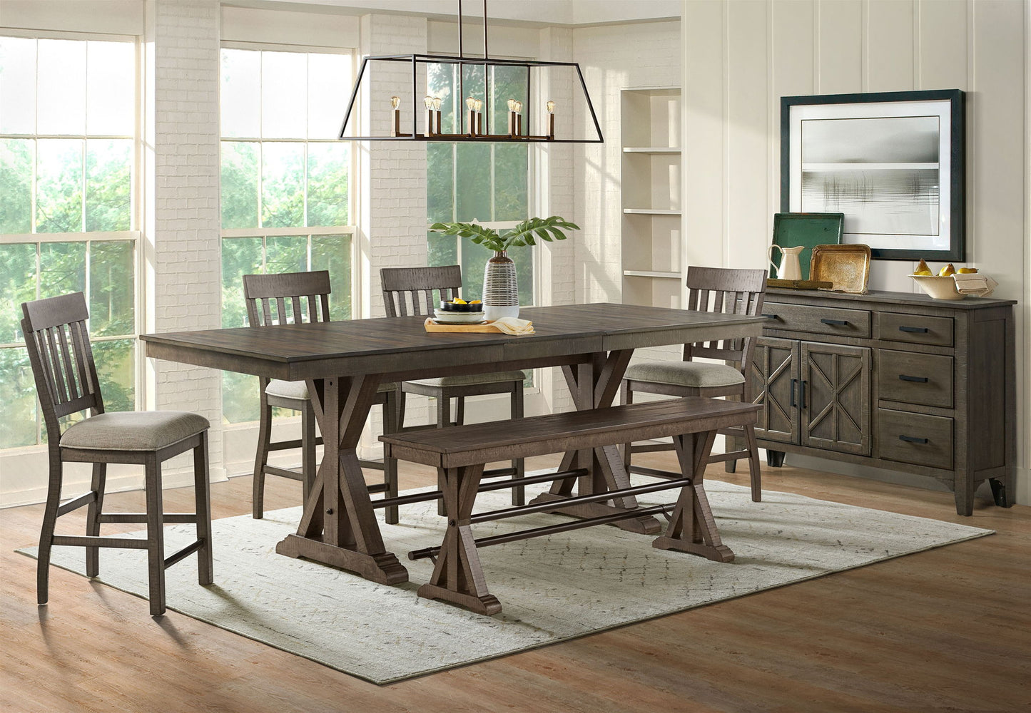 Sullivan - Counter Bench - Burnished Clay