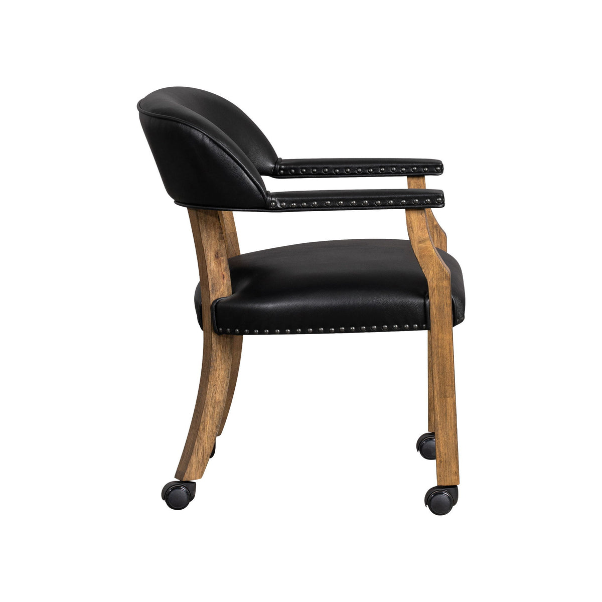 Curved Back Game Chair - Whiskey / Black