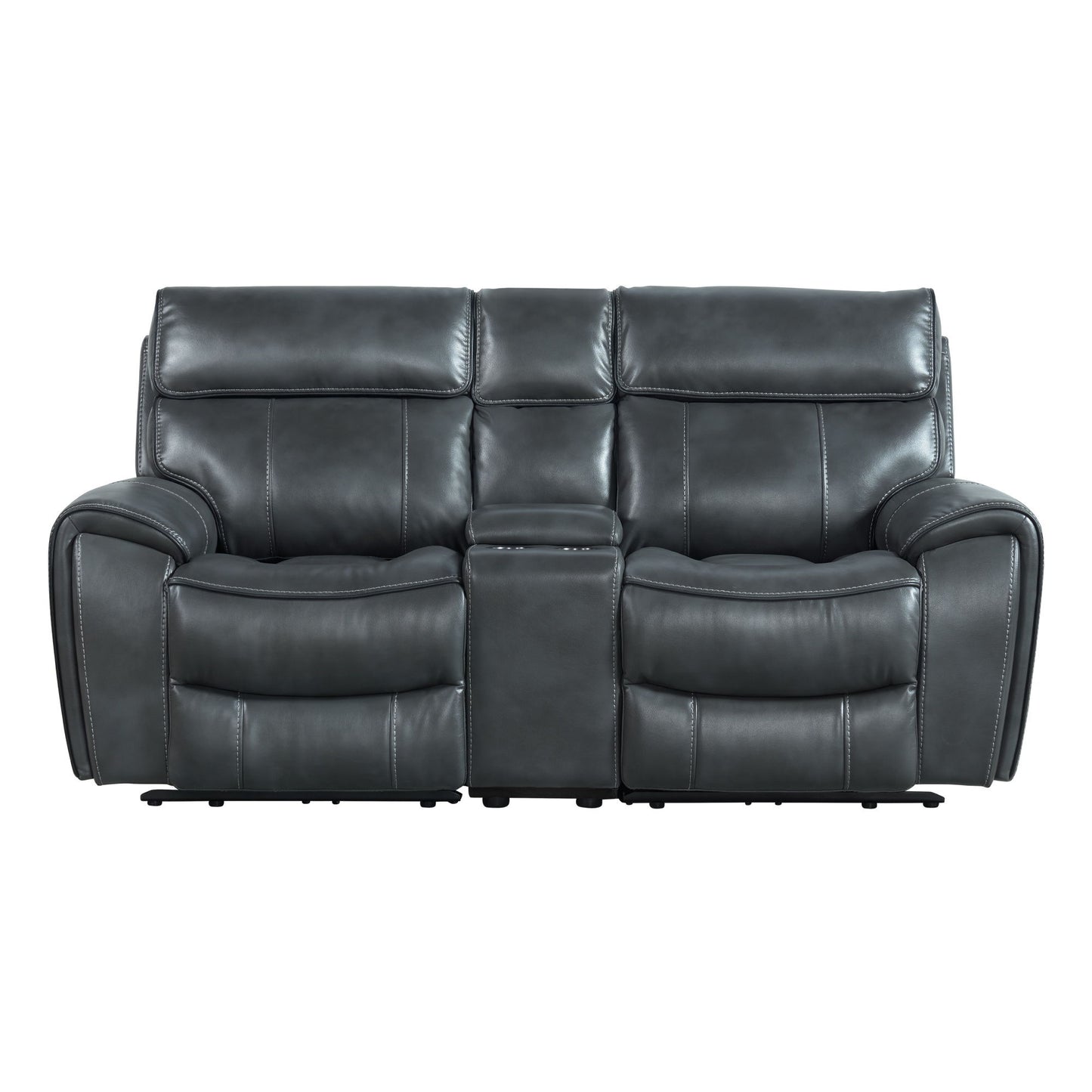 Summit - Dual-Power Loveseat - Bolero Slate