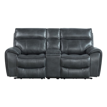 Summit - Dual-Power Loveseat - Bolero Slate