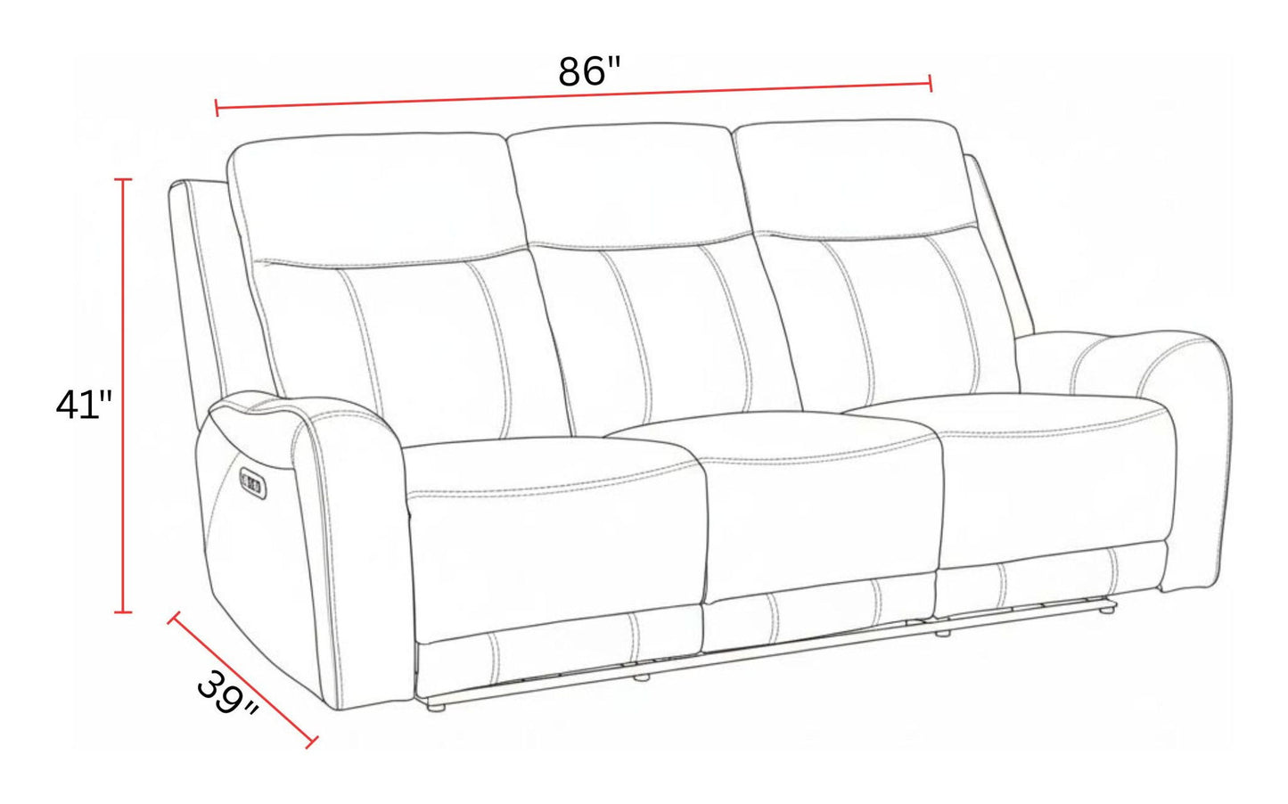 Haywood - Power Reclining Sofa Set