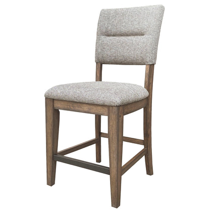 Cedar Fork - Dining Upholstered Fabric Counter Stool (Set of 2) - Smoked Arabica