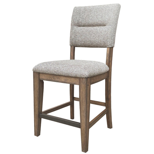 Cedar Fork - Dining Upholstered Fabric Counter Stool (Set of 2) - Smoked Arabica