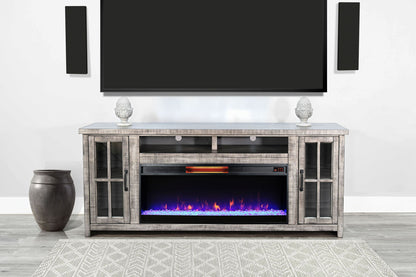 Alpine - 76" Media Console - Gray