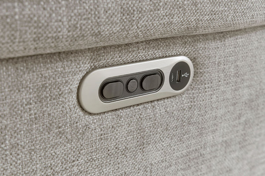 Richland - Power Reclining Sofa - Bristol Gray
