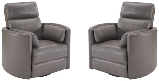 Radius - Cordless Power Swivel Glider Recliner (Set of 2)