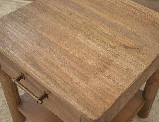 Olimpia - Chairside Table - Towny Brown