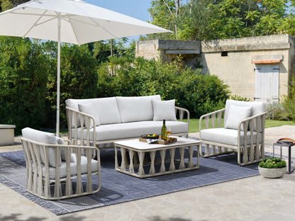 Alexa - Outdoor Seating Chair With Pillow - White