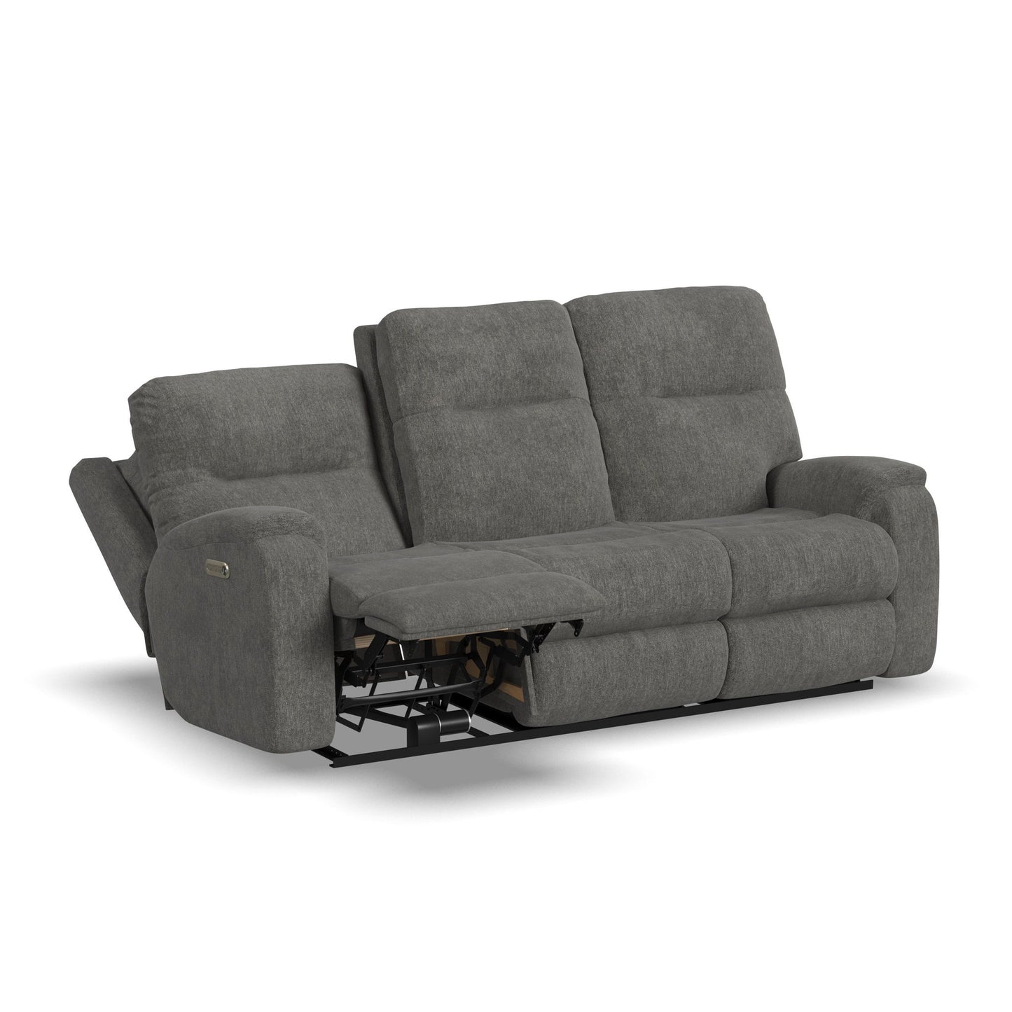 Penn - Fabric Power Reclining Sofa With Power Headrests & Lumbar
