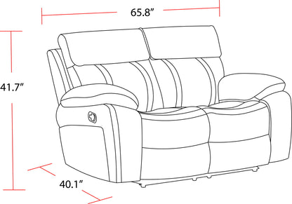 Theon - Reclining Loveseat - Stokes Toffee