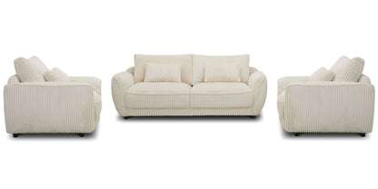 Utopia - Sofa And 2 Chair And Half - Mega Ivory