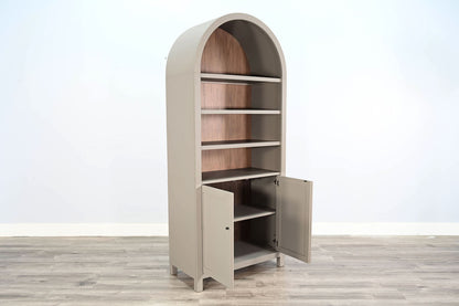 Arched Display Cabinet With Doors