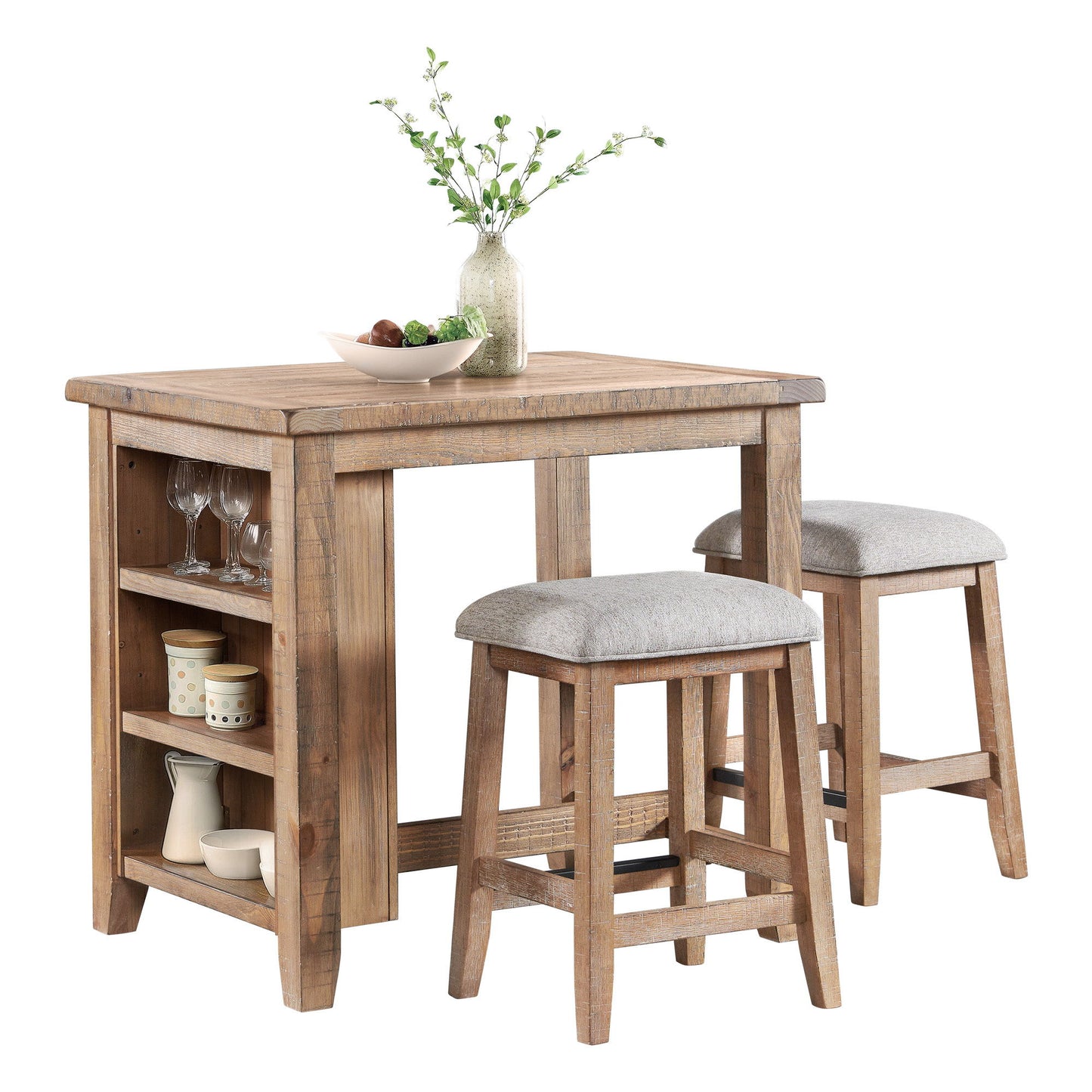 Highland - Backless Stool - Sandwash