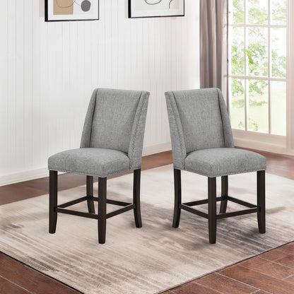 Faust - Counter Chair (Set of 2) - Gray