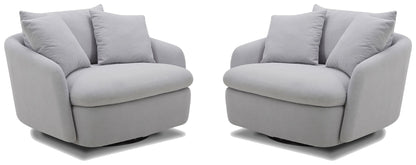 Boomer - Large Swivel Chair with 2 Pillows