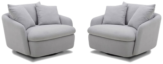 Boomer - Large Swivel Chair with 2 Pillows
