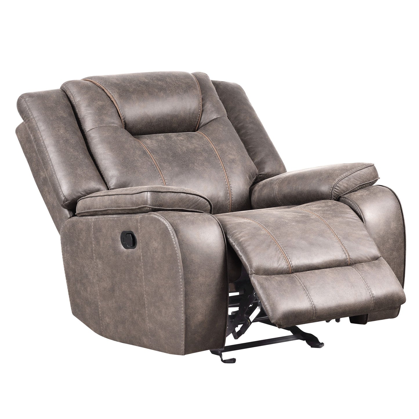 Blake - Manual Glider Reclining Sofa And 2 Recliners - Desert Taupe
