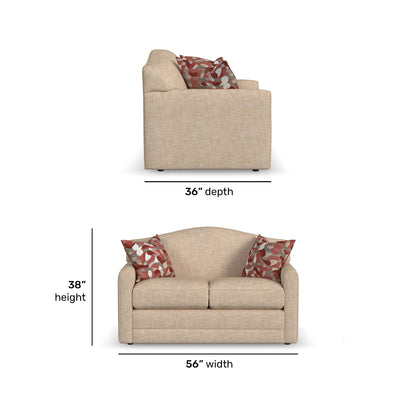 Aggie - Fabric Loveseat