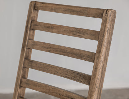 Balam - Upholstered Seat Wooden Chair (Set of 2) - Almond / Barrel Brown