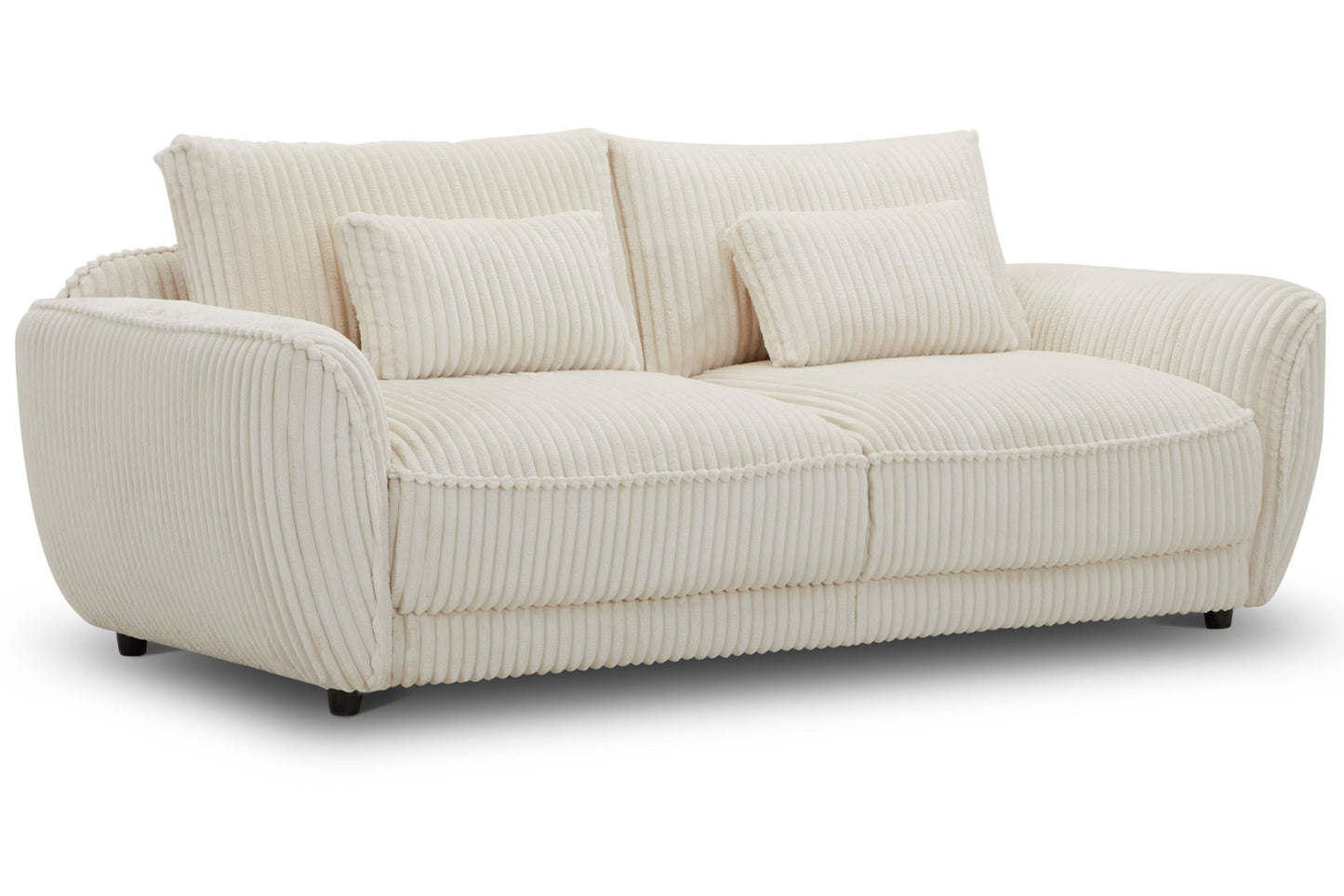 Utopia - 2 Seat Sofa With Lumbar Pillow - Mega Ivory