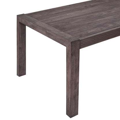 Modern Edge - Rectangular Leg Table - Caffe
