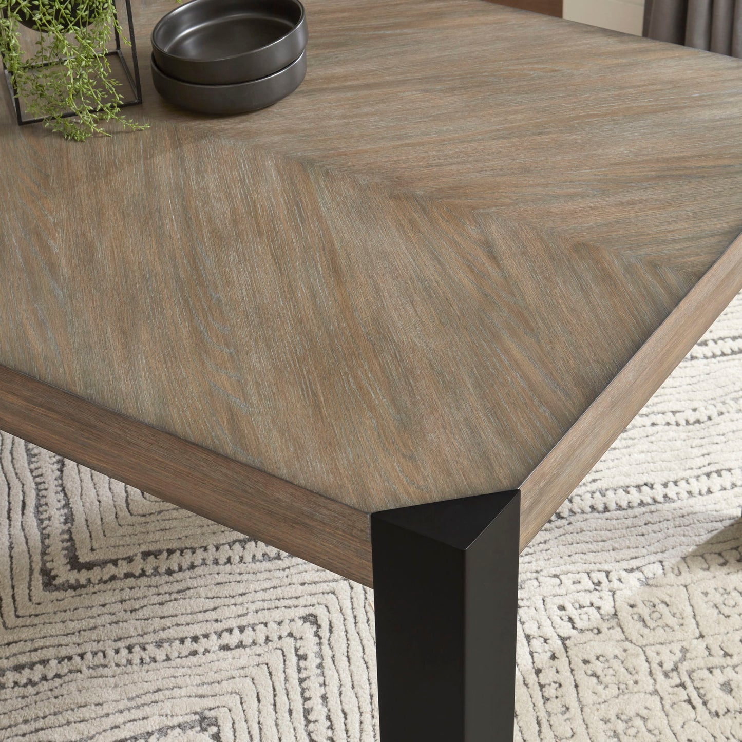 Cedar Fork - Rectangular Dining Table - Smoked Arabica