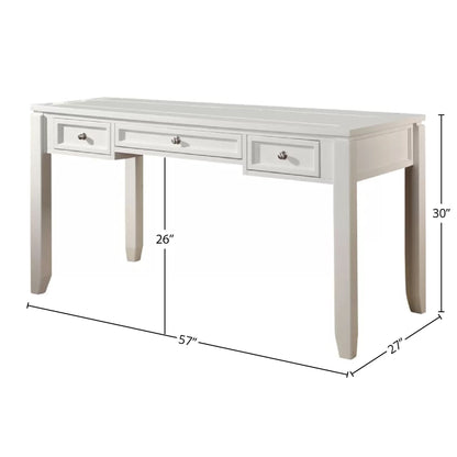 Boca - U Shape Desk With Hutch And File - Cottage White