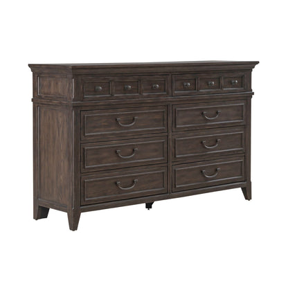 Paradise Valley - 8 Drawer Dresser - Dark Brown