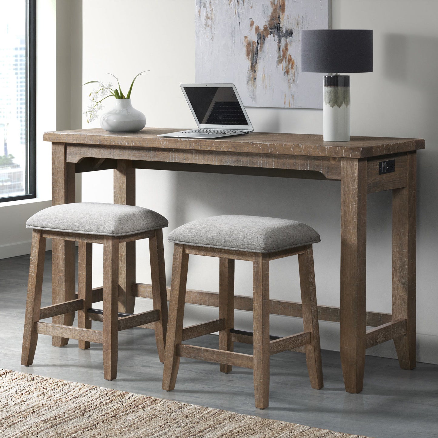 Highland - Sofa Bar Table - Sandwash
