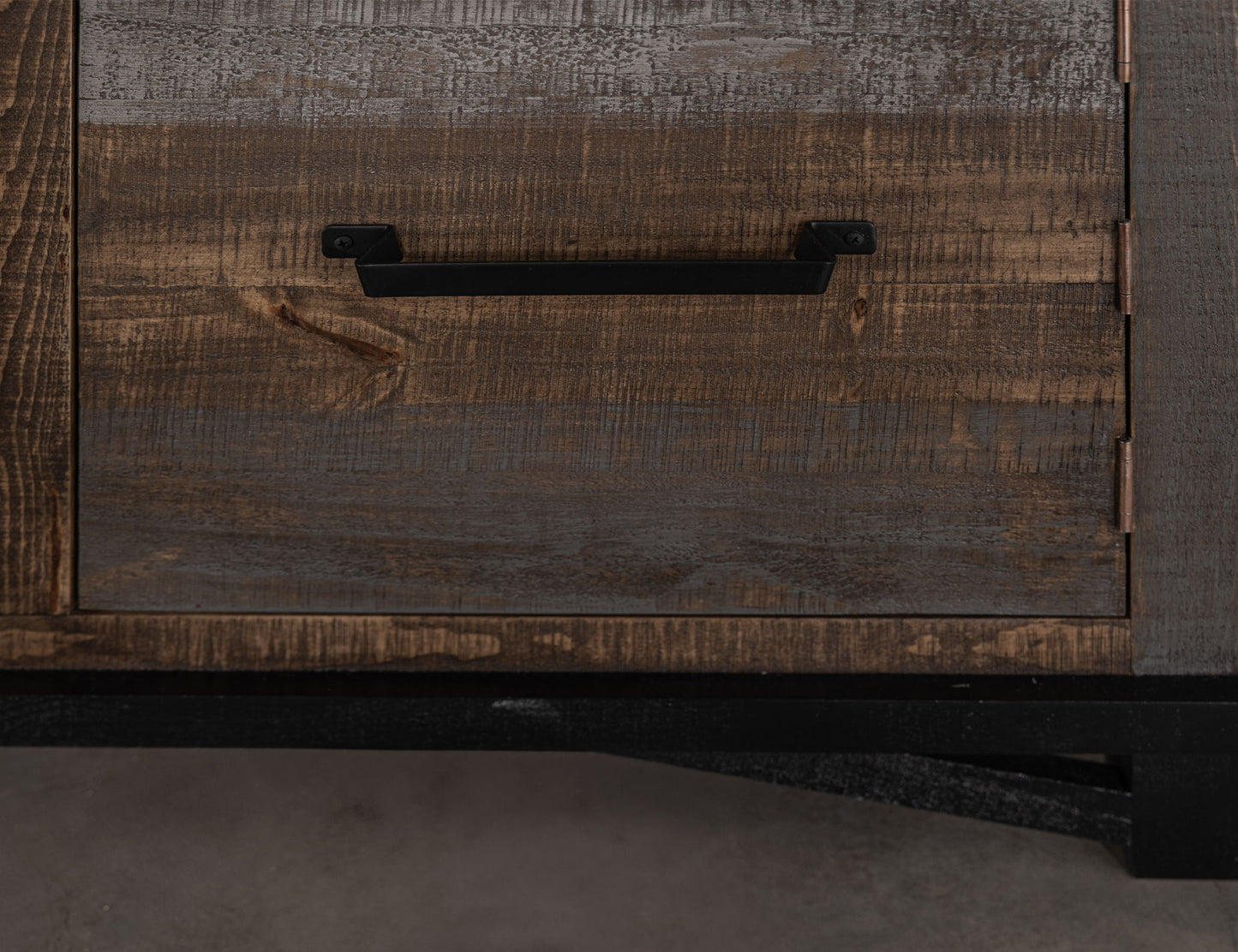 Loft Brown - 70" Fireplace - Dark Gray