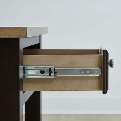 Drazmine - Rectangular End Table - Brown